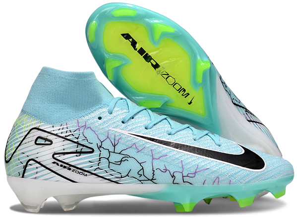 Футбольні бутси Air Zoom Mercurial Superfly IX FG біло-бірюзові FG127 фото
