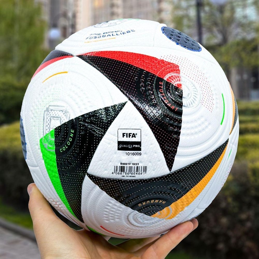 Футбольний м'яч EURO 2024 Fussballiebe PRO, розмір 4 4-047 фото